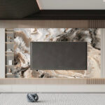 UV Marble Wall Panel – Brown Drift Marble - Image 2
