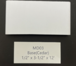Base – 1/2" X 3-1/2" X 12' (inch)