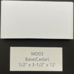 Base – 1/2" X 3-1/2" X 12' (inch)
