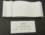 Crown – 1/2" x 4-1/2" x 12' (inch)