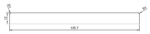 Square – 1/2" x 5-1/2" x 12' (inch) - Image 3
