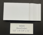 Base – 1/2"x 4-1/4" x 12' (inch)