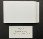 Base – 1/2"x 3-1/2" x 12' (inch)