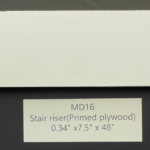 Stair Riser Plywood (White/White) – 0.34x7.5"x48" (inch)