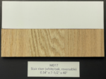 Stair Riser, Plywood (White/Oak, Reversable) – 0.34"x7-1/2"x48" (inch)